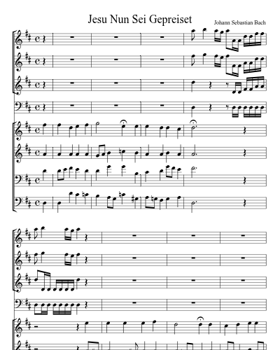 Jesu Nun Sei Gepreiset