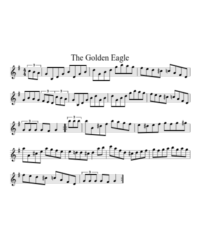 The Golden Eagle sheet music preview
