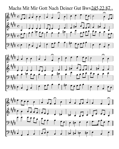 Machs Mit Mir Gott Nach Deiner Gut Bwv245 22 87