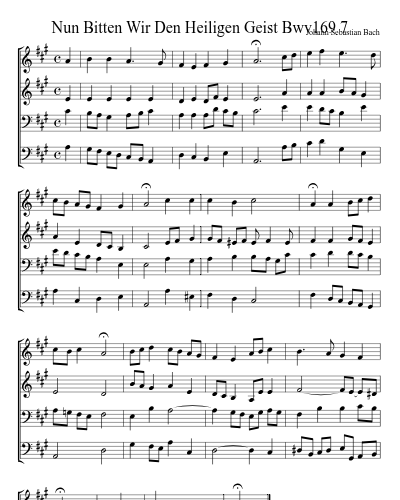 Nun Bitten Wir Den Heiligen Geist Bwv169 7