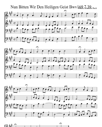 Nun Bitten Wir Den Heiligen Geist Bwv169 7 39