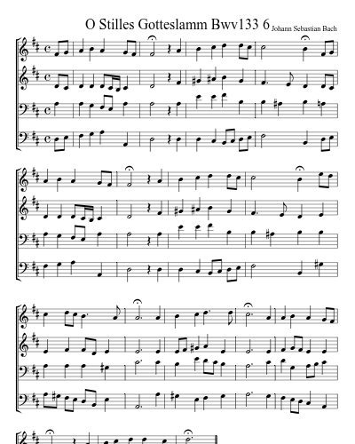 O Stilles Gotteslamm Bwv133 6