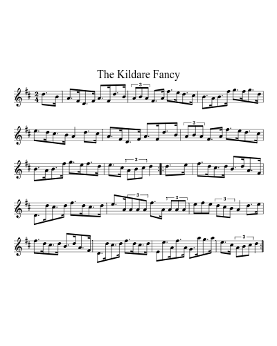 The Kildare fancy (Version 2) sheet music preview