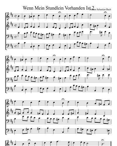 Wenn Mein Stundlein Vorhanden Ist 2 preview