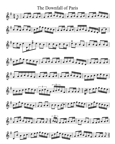 The Downfall Of Paris (Version 3)