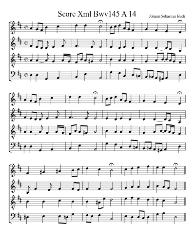 Score Xml Bwv145 A 14