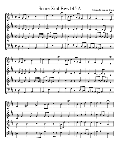 Score Xml Bwv145 A