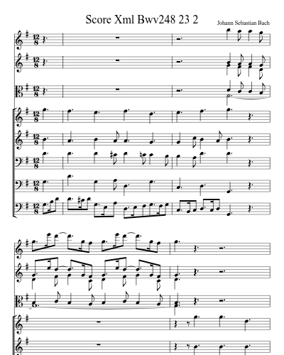 Score Xml Bwv248 23 2 preview