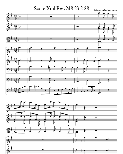 Score Xml Bwv248 23 2 88