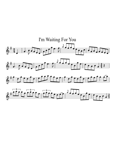 I'm Waiting For You (Version 2) preview