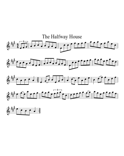 The Halfway House sheet music preview