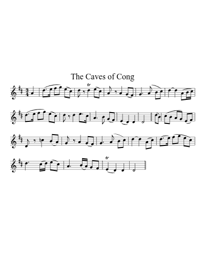 The Caves of Cong sheet music preview