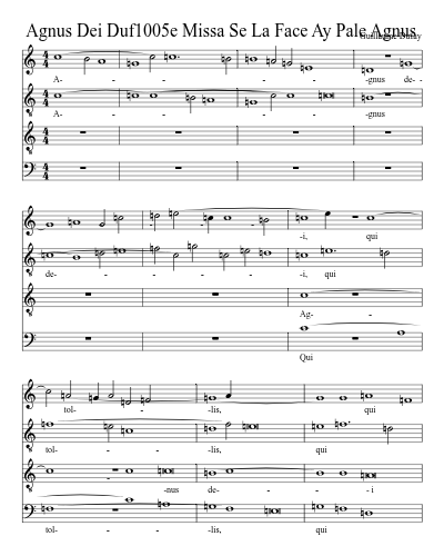 Agnus Dei Duf1005e Missa Se La Face Ay Pale Agnus preview