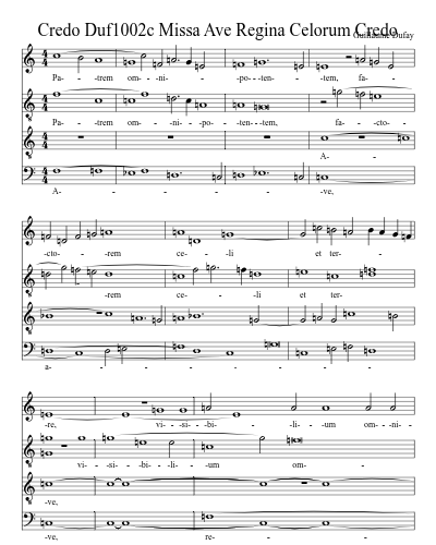 Credo Duf1002c Missa Ave Regina Celorum Credo