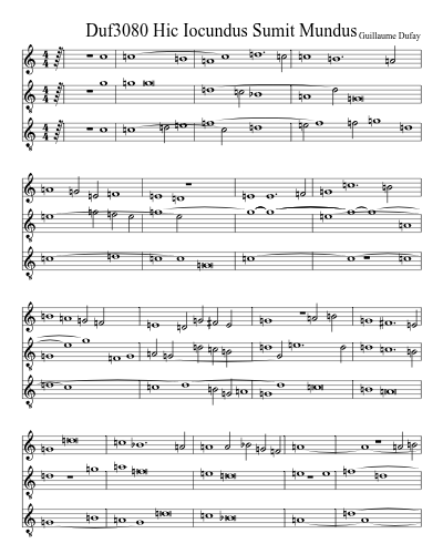 Duf3080 Hic Iocundus Sumit Mundus