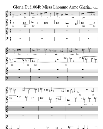 Gloria Duf1004b Missa Lhomme Arme Gloria