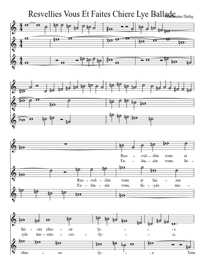 Resvellies Vous Et Faites Chiere Lye Ballade preview