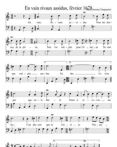 En vain rivaux assidus, février 1678