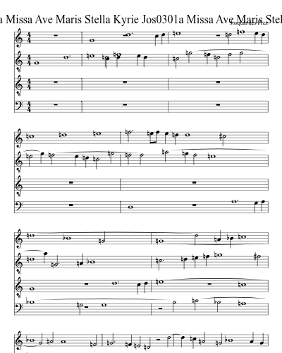 Jos0301a Missa Ave Maris Stella Kyrie Jos0301a Missa Ave Maris Stella Kyrie