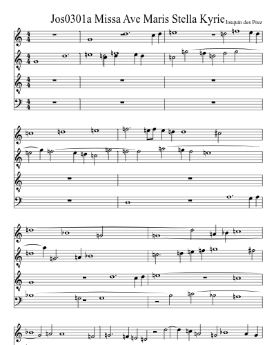 Jos0301a Missa Ave Maris Stella Kyrie preview