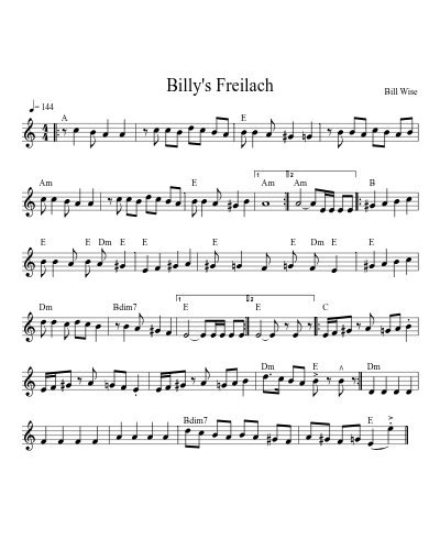 Billy's Freilach