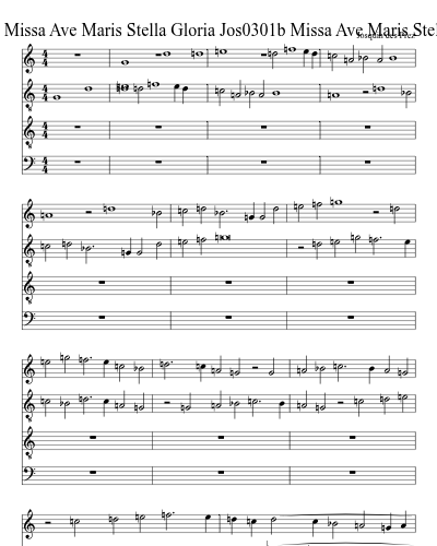 Jos0301b Missa Ave Maris Stella Gloria Jos0301b Missa Ave Maris Stella Gloria
