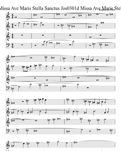 Jos0301d Missa Ave Maris Stella Sanctus Jos0301d Missa Ave Maris Stella Sanctus