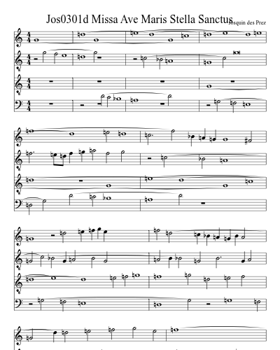 Jos0301d Missa Ave Maris Stella Sanctus