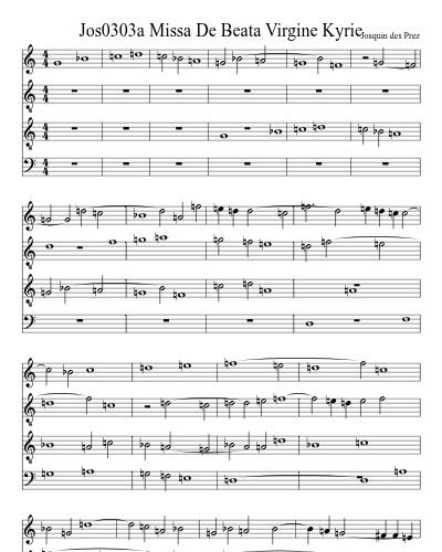 Jos0303a Missa De Beata Virgine Kyrie preview