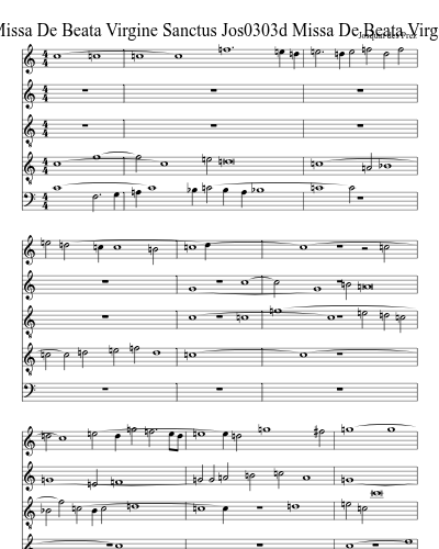 Jos0303d Missa De Beata Virgine Sanctus Jos0303d Missa De Beata Virgine Sanctus