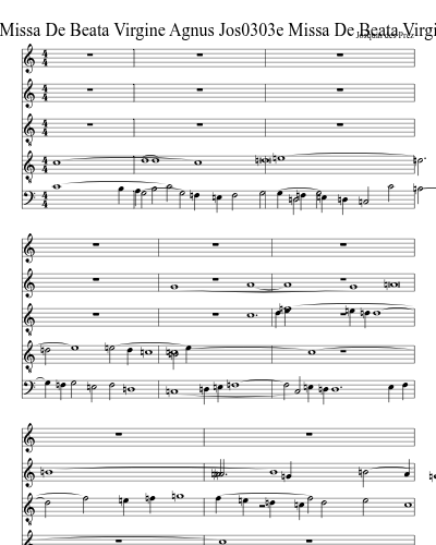 Jos0303e Missa De Beata Virgine Agnus Jos0303e Missa De Beata Virgine Agnus