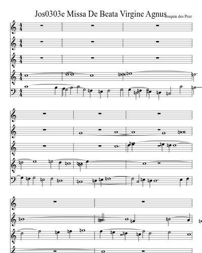 Jos0303e Missa De Beata Virgine Agnus