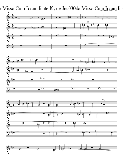 Jos0304a Missa Cum Iocunditate Kyrie Jos0304a Missa Cum Iocunditate Kyrie