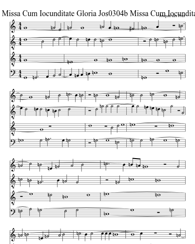 Jos0304b Missa Cum Iocunditate Gloria Jos0304b Missa Cum Iocunditate Gloria
