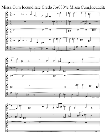Jos0304c Missa Cum Iocunditate Credo Jos0304c Missa Cum Iocunditate Credo