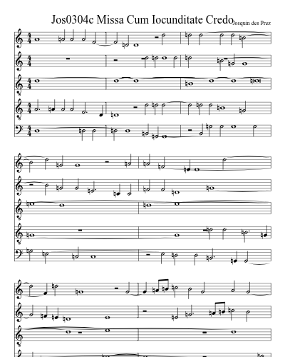 Jos0304c Missa Cum Iocunditate Credo