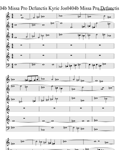 Jos0404b Missa Pro Defunctis Kyrie Jos0404b Missa Pro Defunctis Kyrie