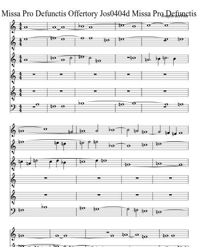 Jos0404d Missa Pro Defunctis Offertory Jos0404d Missa Pro Defunctis Offertory