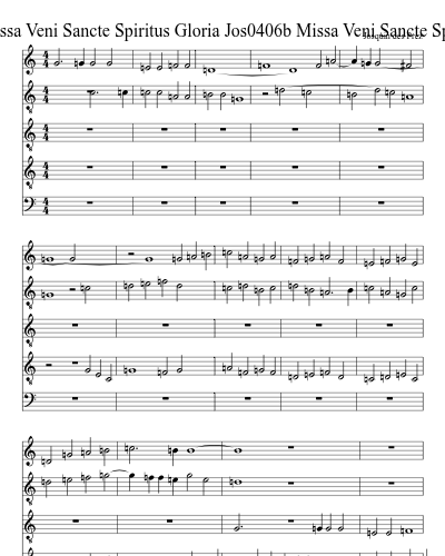 Jos0406b Missa Veni Sancte Spiritus Gloria Jos0406b Missa Veni Sancte Spiritus Gloria