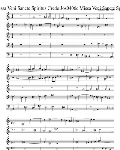 Jos0406c Missa Veni Sancte Spiritus Credo Jos0406c Missa Veni Sancte Spiritus Credo