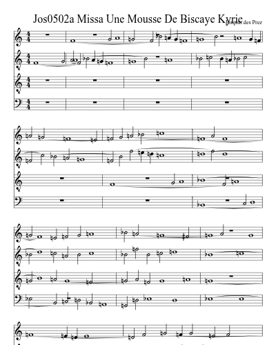 Jos0502a Missa Une Mousse De Biscaye Kyrie preview
