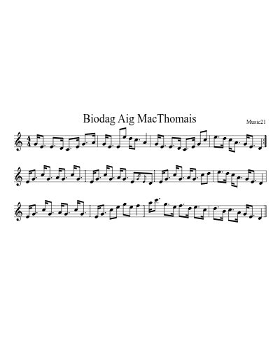 Biodag Aig MacThomais