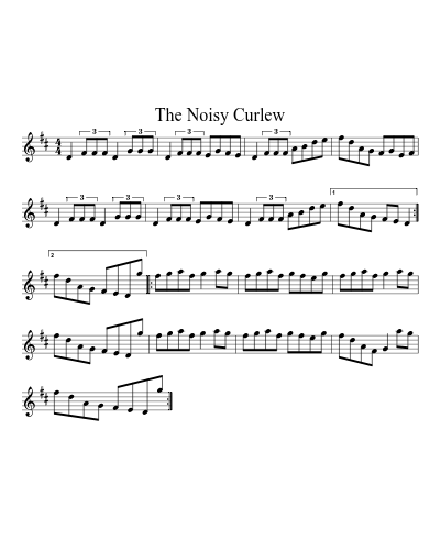The Noisy Curlew sheet music preview
