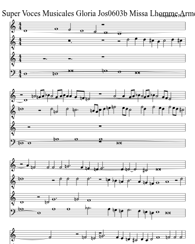 Jos0603b Missa Lhomme Arme Super Voces Musicales Gloria Jos0603b Missa Lhomme Arme Super Voces Musicales Gloria