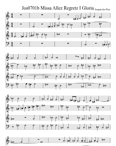 Jos0701b Missa Allez Regretz I Gloria preview