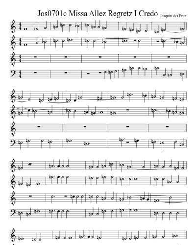 Jos0701c Missa Allez Regretz I Credo