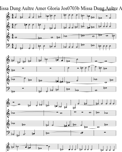 Jos0703b Missa Dung Aultre Amer Gloria Jos0703b Missa Dung Aultre Amer Gloria