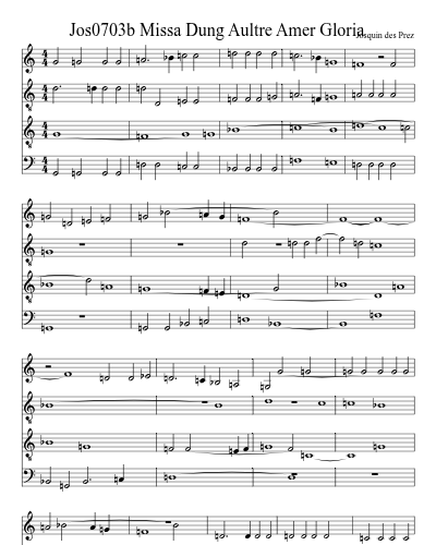 Jos0703b Missa Dung Aultre Amer Gloria