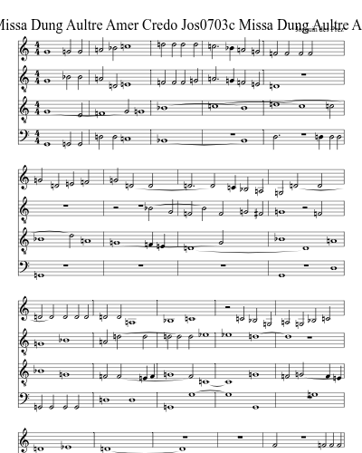 Jos0703c Missa Dung Aultre Amer Credo Jos0703c Missa Dung Aultre Amer Credo