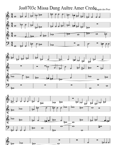 Jos0703c Missa Dung Aultre Amer Credo